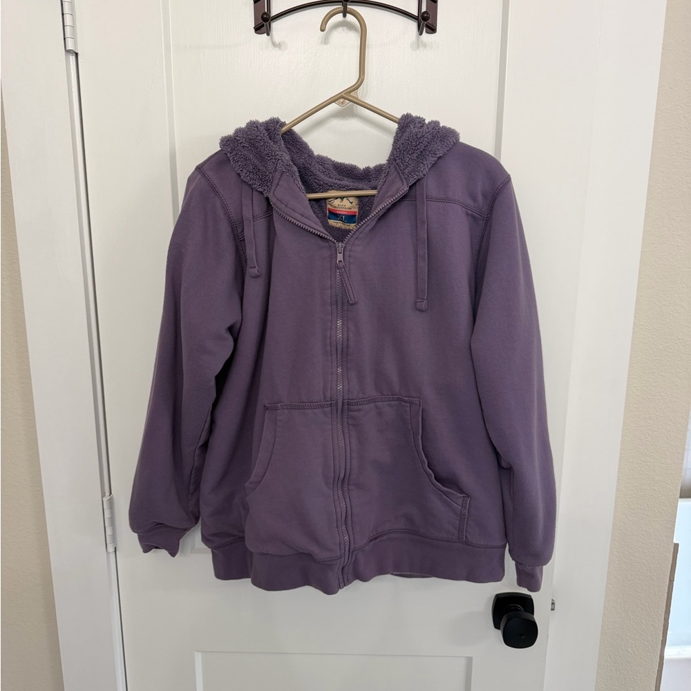 Women’s Purple Hooded Fleece Jacket